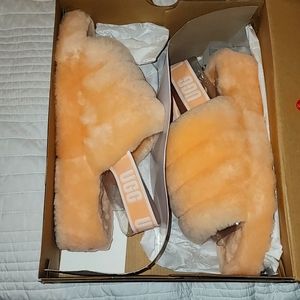 Ugg slides, sz 10, sherbet orange